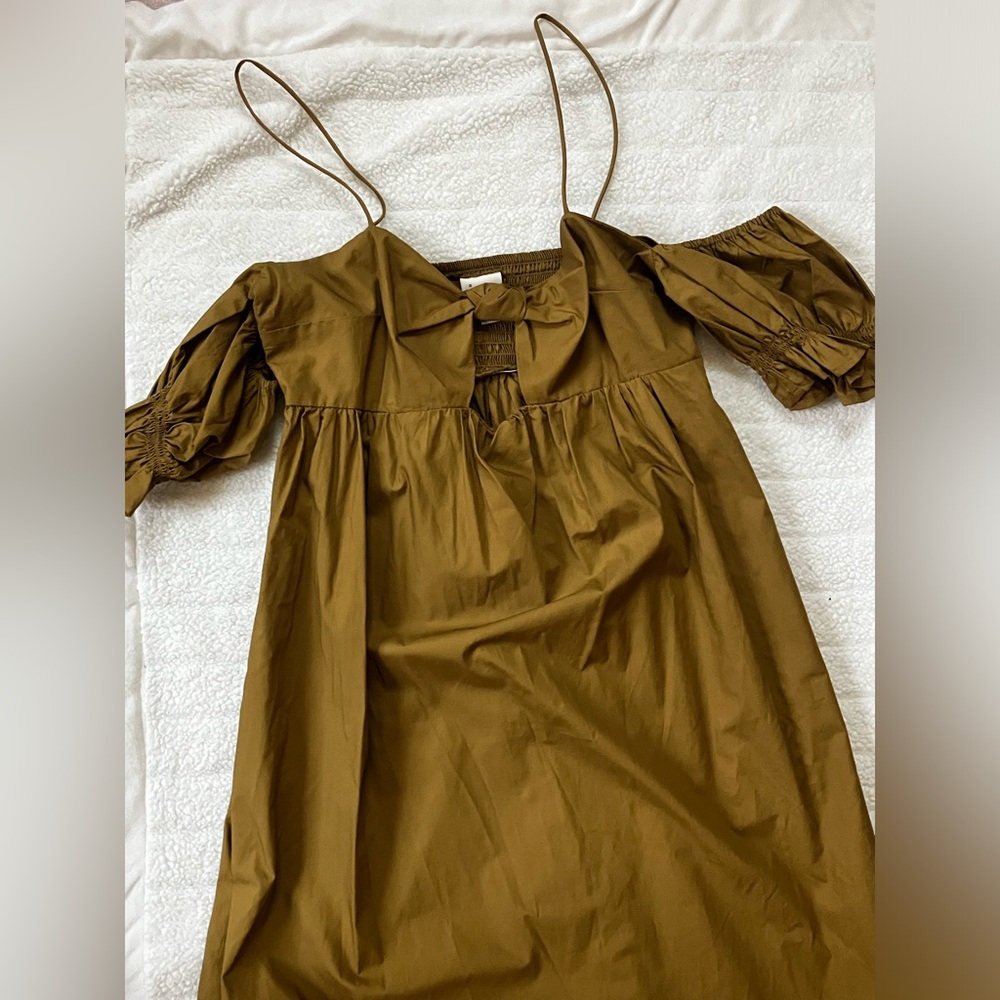 Olive green dress